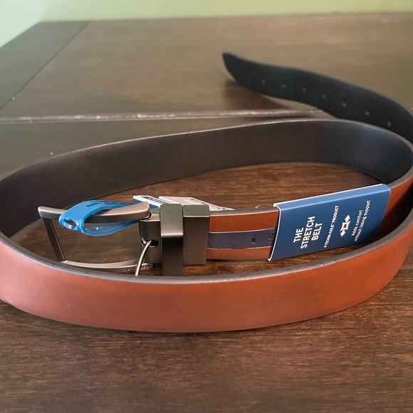 Mens Leather Belt L 38-40 NWT - Picture 1 of 3